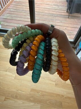 10 Teleties hair elastics- Assorted Colors
